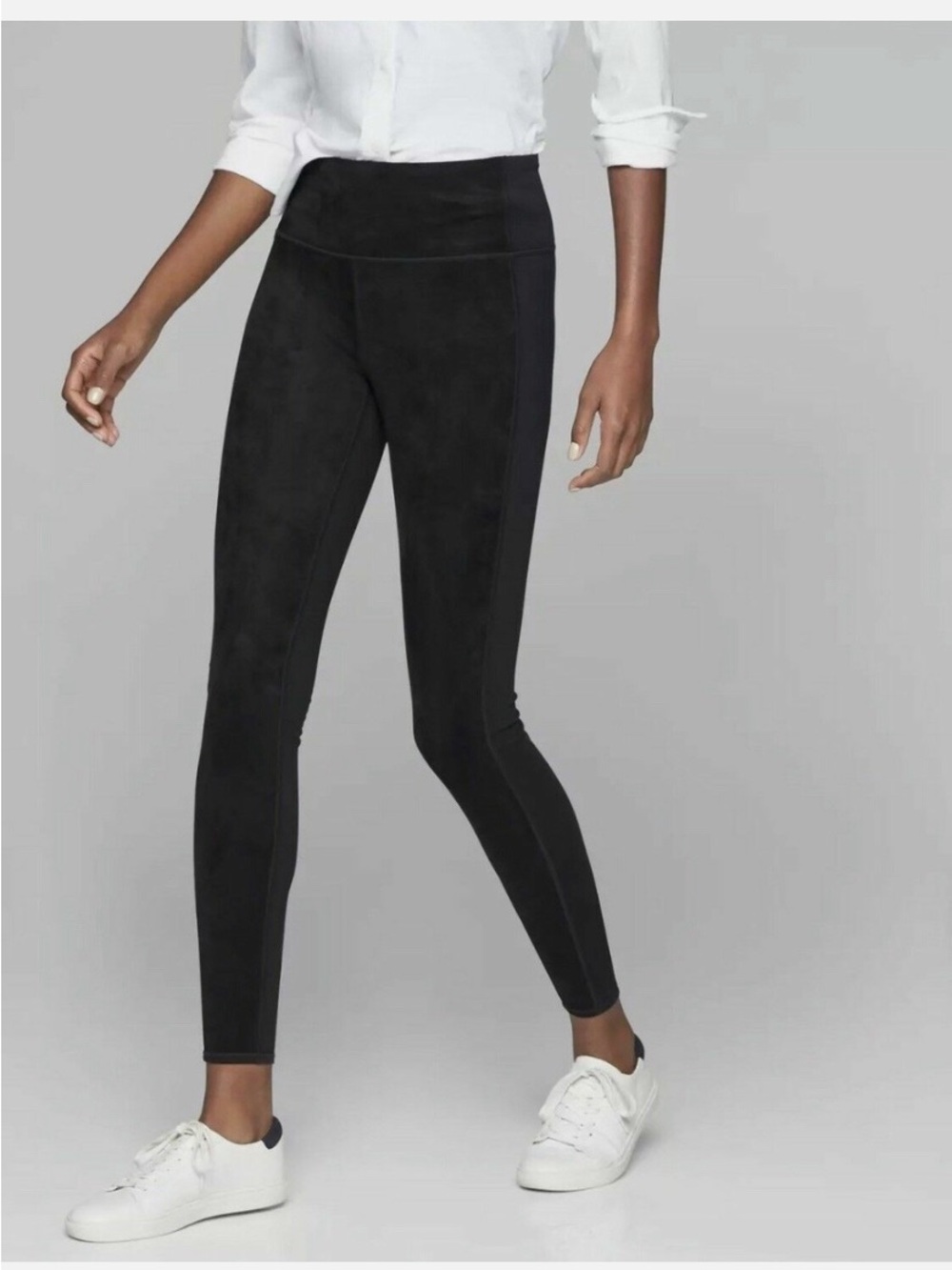 Athleta Sueded Strut Tight Leggings in Black